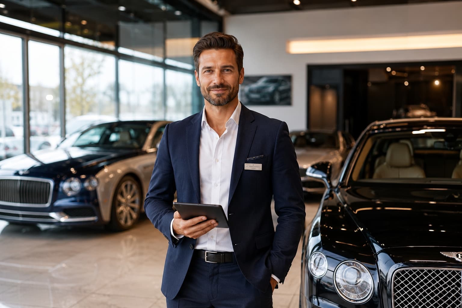 Imagine profesionala echipa vanzari showroom auto - consultanta imagine corporate Evolutiv